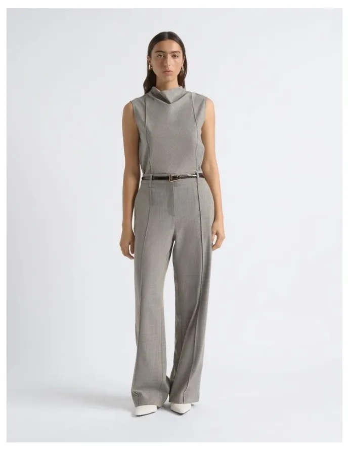 Cue Relaxed Pin Tuck Pant