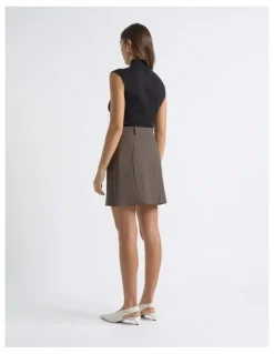Cue Sculpted Mini Skirt