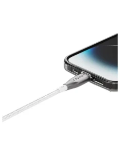 Cygnett Armoured Lightning to USB C Cable 1M in White