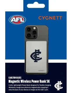 Cygnett 5k Slim Mag Carlton Blues Power Bank