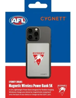 Cygnett 5k Slim Mag Sydney Swans Power Bank