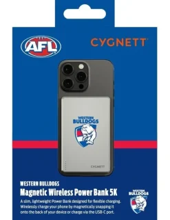 Cygnett 5k Slim Mag Western Bulldogs Power Bank