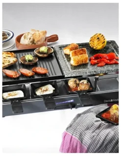 Davis & Waddell 8 Person Electric Party Grill Black D1516