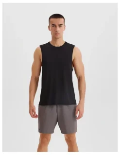 Decathlon Decathlon | 500 COMFORT RUNNING TANK TOP WITH NO SIDE SEAMS - SMOKY BLACK