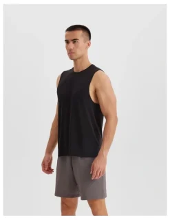Decathlon Decathlon | 500 COMFORT RUNNING TANK TOP WITH NO SIDE SEAMS - SMOKY BLACK