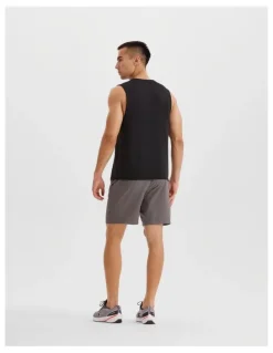 Decathlon Decathlon | 500 COMFORT RUNNING TANK TOP WITH NO SIDE SEAMS - SMOKY BLACK