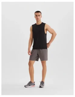 Decathlon Decathlon | 500 COMFORT RUNNING TANK TOP WITH NO SIDE SEAMS - SMOKY BLACK