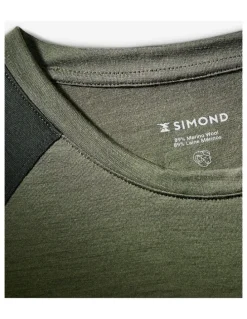 Decathlon Decathlon | Men's Merino wool short-sleeved Merino Wool T-shirt-Khaki
