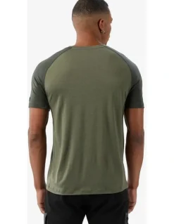 Decathlon Decathlon | Men's Merino wool short-sleeved Merino Wool T-shirt-Khaki