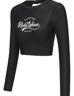 Decathlon Decathlon | Surf women's swimsuit top - CN TOP ADAH BLACK2.0