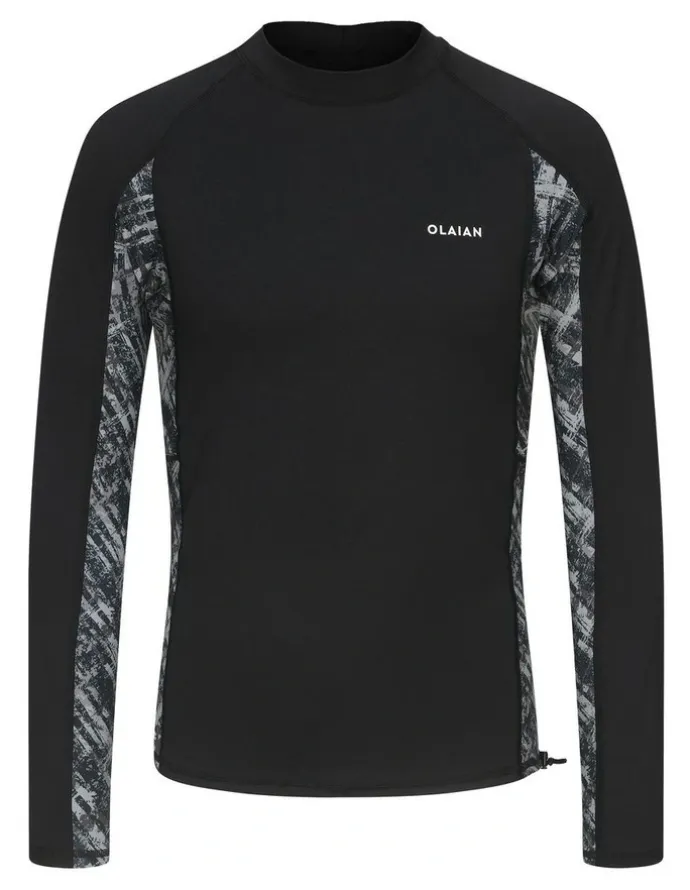 Decathlon Surfing UV Protection Top in Brush Black