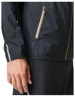 Decathlon Trail Running Waterproof Jacket in Black