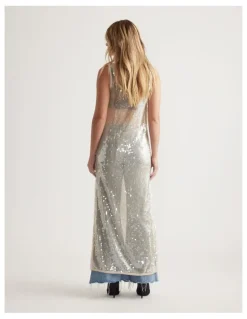Decjuba Frankie Sequin Maxi Dress