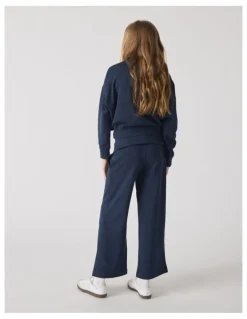 DECJUBA KIDS Amber Fleece Bomber Jaclet in Blue