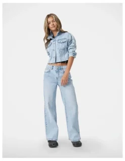 DECJUBA KIDS Gigi Baggy Fit Jean in Byron Blue