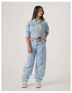 Decjuba Kids Girls Cropped Denim Jacket
