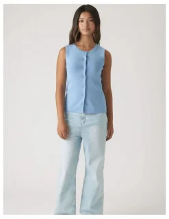 DECJUBA KIDS Molly Knit Vest in Blue