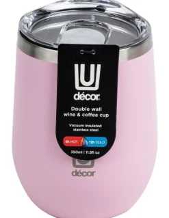 Decor Insulated Wine and Coffee Cup 350ml in Stainless Steel