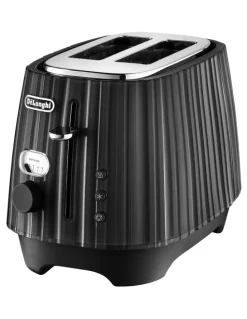 De'Longhi Ballerina 2 Slice Toaster in Furnace Black CTD2003BK
