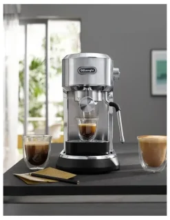 De'Longhi Dedica Maestro Manual Coffee Machine in Metal EC900M
