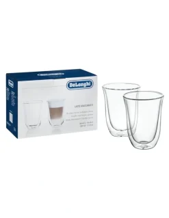 De'Longhi Double Wall Latte Macchiato Glasses 2 Pack