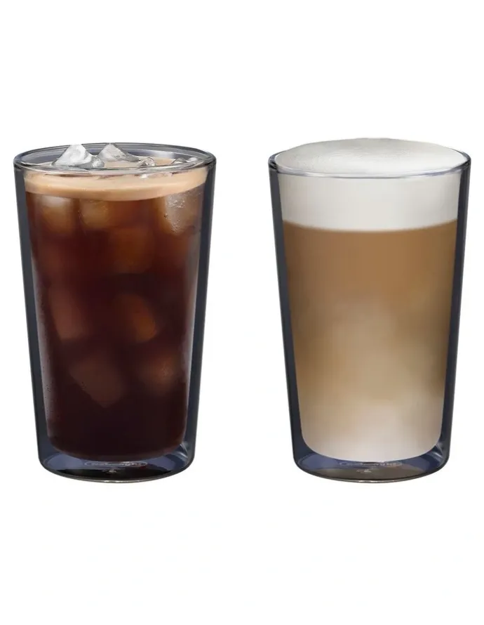 De'Longhi Double Wall Thermal Glasses 490ml 2 Pack