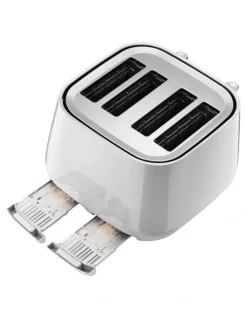 De'Longhi Eclettica 4 Slice Toaster in Whimsical White CTY4003W