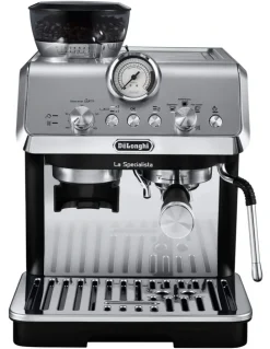 De'Longhi La Specialista Arte Manual Pump Coffee Machine in Metal/Black EC9155MB