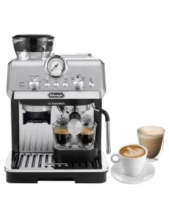De'Longhi La Specialista Arte Manual Pump Coffee Machine in Metal/Black EC9155MB