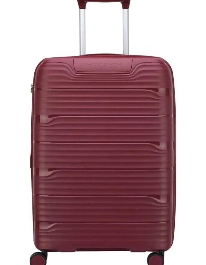 Delsey Securitech by Paris Dune 66cm Medium Suitcase in Burgundy