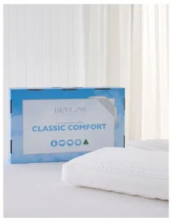 Dentons Pillows Comfort Classic Foam Pillow in White
