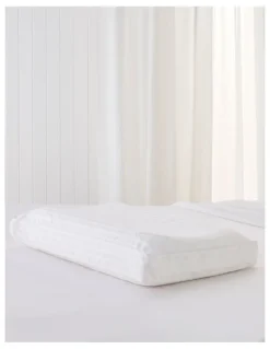 Dentons Pillows Contoured High and Low Profile Pillow in White