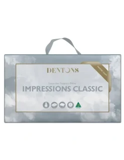Dentons Pillows Impressions Classic Memory Foam Pillow in White