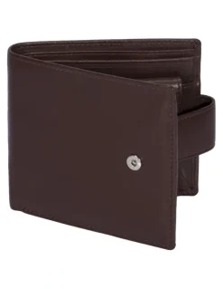 Dents RFID Nappa Leather Billfold Coin Pocket Wallet in English Tan