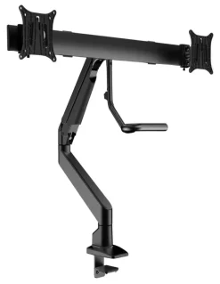 Desky Dual Bar Monitor Arm in Black
