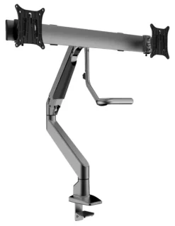Desky Dual Bar Monitor Arm in Space Grey