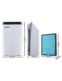Devanti Air Purifier 4 Stage HEPA With Replacement Filter