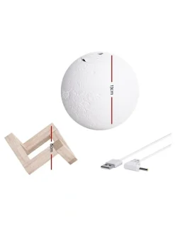Devanti Aroma Diffuser Aromatherapy Moon Lamp 880ml