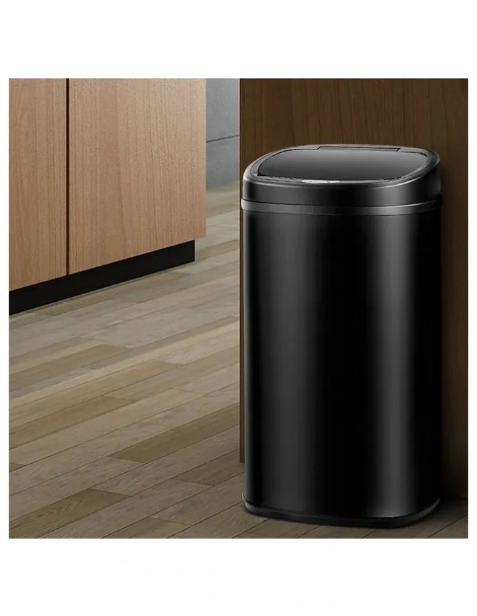 Devanti Automatic Motion Sensor Rubbish Bin 58L in Black
