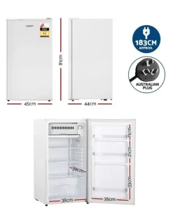 Devanti Bar Fridge 95L in White