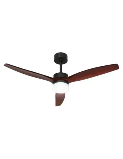 Devanti 3 Blades with Light DC Motor Ceiling Fan 52inch in Dark Wood