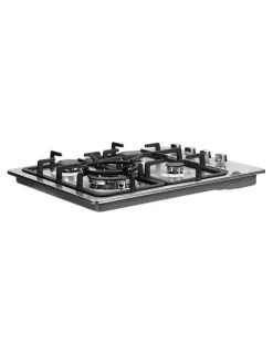 Devanti 4 Burner Cooktop NG LPG Stainless Steel 60cm in Silver