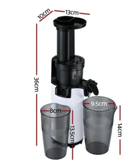 Devanti Cold Press Slow Juicer 130W in White