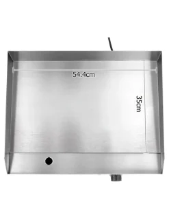 Devanti Commercial Electric Griddle 55cm BBQ Grill Plate 3000W