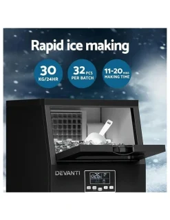 Devanti Commercial Ice Maker 30kg