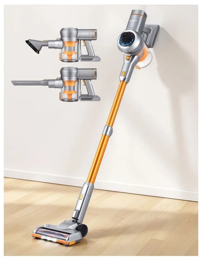 Devanti Cordless Self-Standing Stick Vacuum Cleaner 300W in Golden