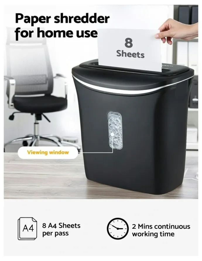 Devanti Cross-Cut Shredder 12L