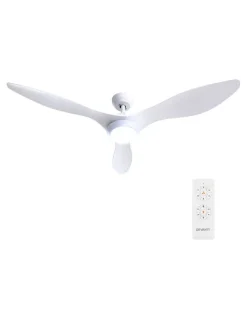 Devanti DC Motor With Light And Remote Ceiling Fan 52'' in White