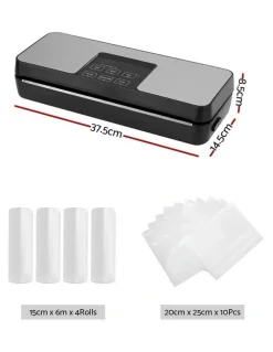 Devanti Devanti Food Vacuum Sealer Machine 4 Rolls