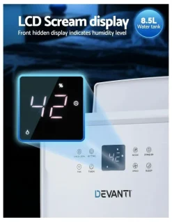 Devanti Devanti 50L/Day Dehumidifier Home Air Dryer Mould Moisture 8.5L Tank
